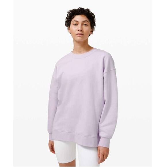 Lululemon Perfectly Oversized Crew Sweatshirt Lavender Dew Size 4 - Picture 1 of 7